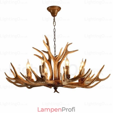 8-flammiger Kronleuchter im Landhausstil, nordisch, modern und zeitgenössisch 8-flammiger Kronleuchter im Landhausstil, nordisch, modern und zeitgenössisch
