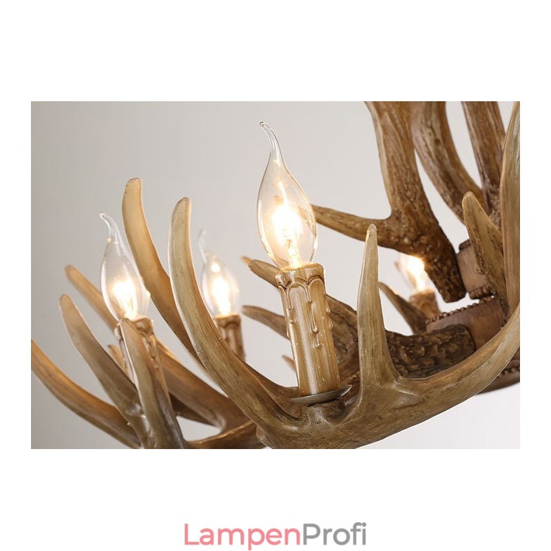 6-flammiger Vintage-Retro-Kronleuchter