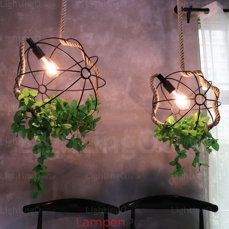 1 Licht Landhaus Rustikal Vintage Retro Pendelleuchte