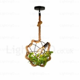 1 Licht Landhaus Rustikal Vintage Retro Pendelleuchte