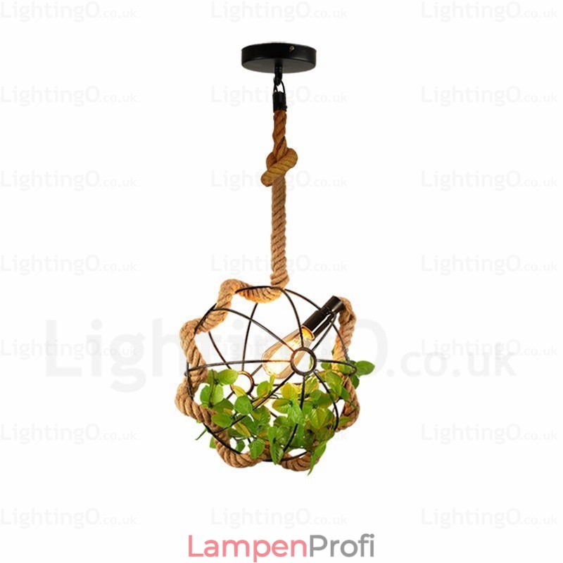 1 Licht Landhaus Rustikal Vintage Retro Pendelleuchte