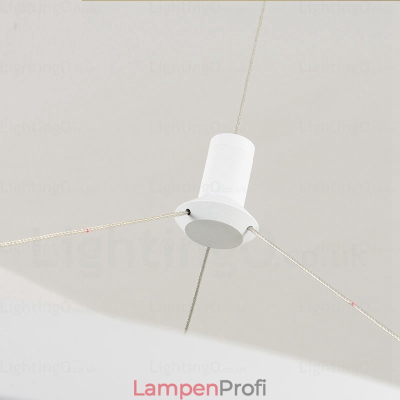 1-flammige, moderne Pendelleuchte mit Acrylschirm