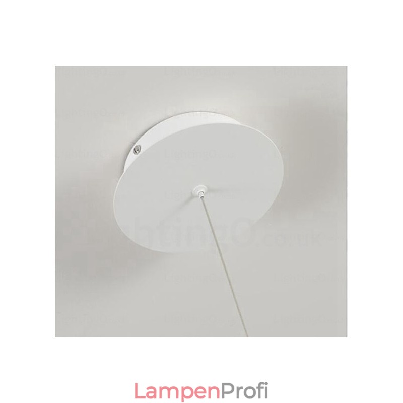 1-flammige, moderne Pendelleuchte mit Acrylschirm