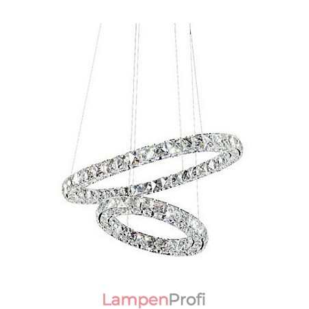 Kristall Pendelleuchte Beleuchtung Moderne 2 Ringe Drei Seiten K9 Kristall Innen Deckenleuchten Lampe Leuchten