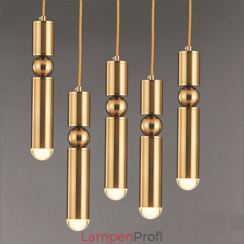 1-flammige, moderne Pendelleuchte mit Acrylschirm