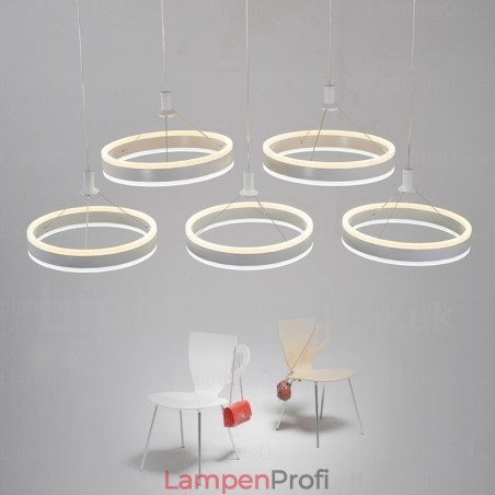 Moderne Pendelleuchte mit 2 Lichtern und Acrylschirm Moderne Pendelleuchte mit 2 Lichtern und Acrylschirm