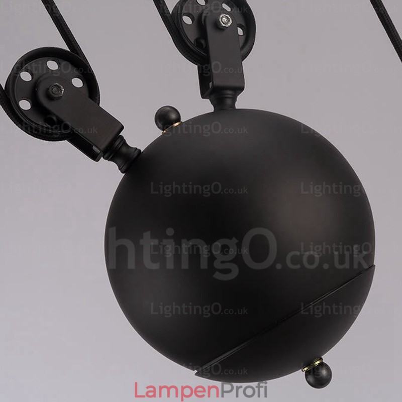 Moderne Pendelleuchte mit 2 Lichtern und Glasschirm