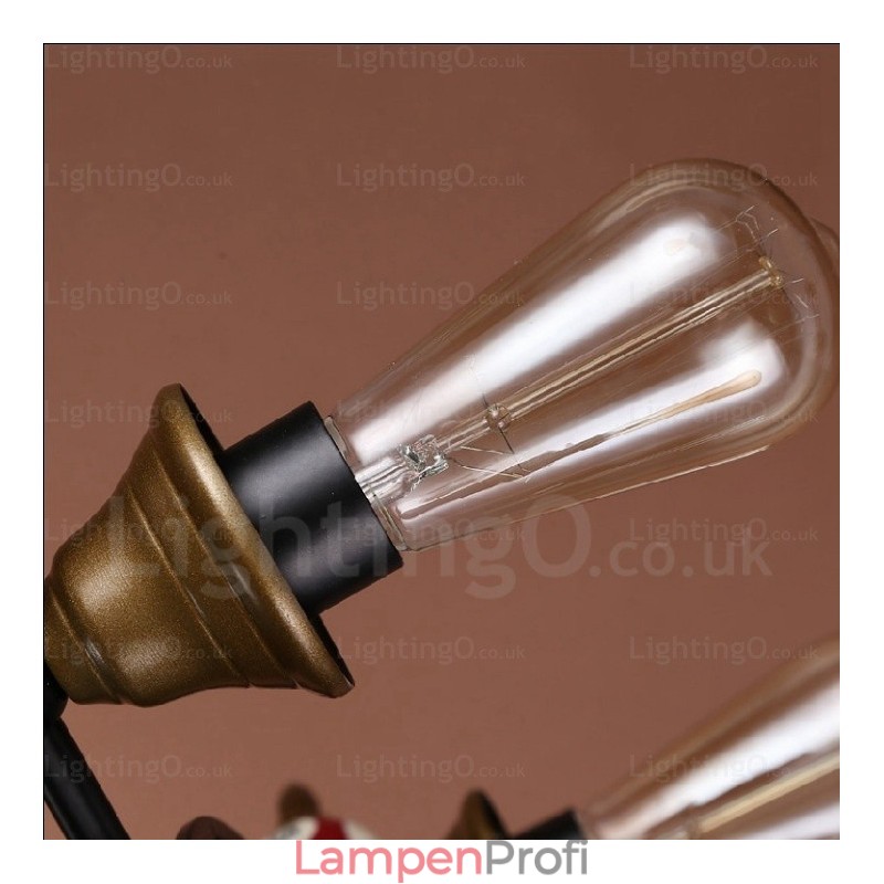 Pendelleuchte im Landhausstil, Vintage-Stil, Retro-Stil, 4 Lichter