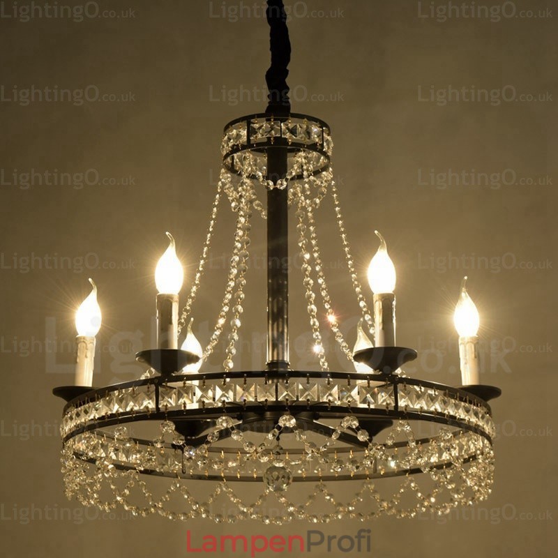 Rustikale Pendelleuchte im Landhausstil mit 4 Lichtern