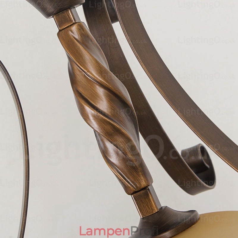 1-flammige Hängeleuchte im Landhausstil mit Glasschirm