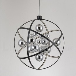 Durchmesser 50CM 80CM Vintage Globe Kronleuchter Rostige Farbe Pendelleuchte