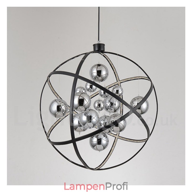 Durchmesser 50CM 80CM Vintage Globe Kronleuchter Rostige Farbe Pendelleuchte