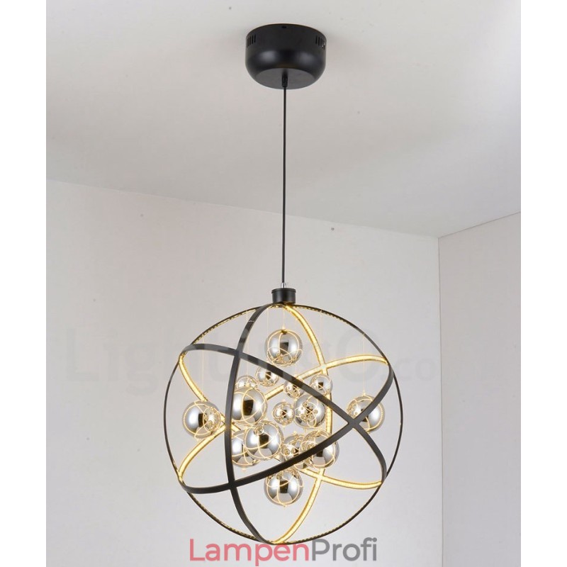 Durchmesser 50CM 80CM Vintage Globe Kronleuchter Rostige Farbe Pendelleuchte