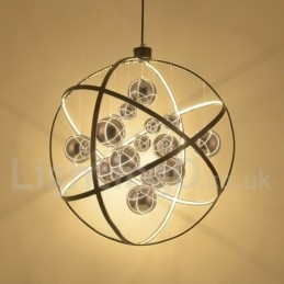 Durchmesser 50CM 80CM Vintage Globe Kronleuchter Rostige Farbe Pendelleuchte