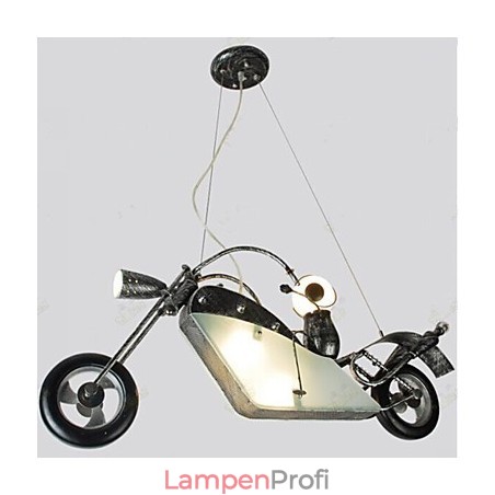 Nostalgische Kinder Junge Motorrad Eisen Kronleuchter Beleuchtung Lampen