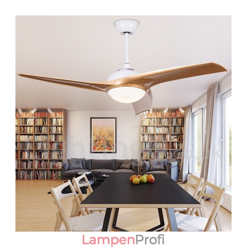 52“ Deckenventilator im europäischen Stil, modern und zeitgenössisch