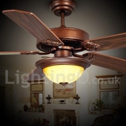 48“ 52“ Country Retro Rustikal Lodge Vintage Deckenventilator