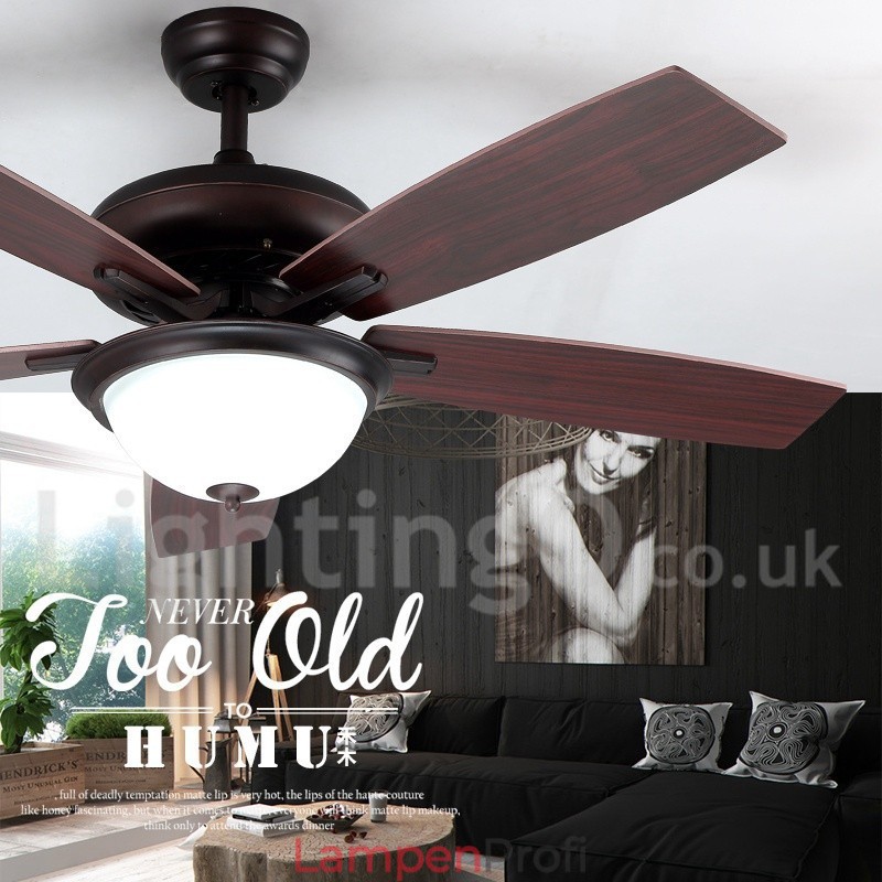 52“ Country Retro Rustikaler Lodge Vintage Deckenventilator