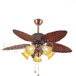 48“ Country Retro Rustikaler Lodge Vintage Deckenventilator