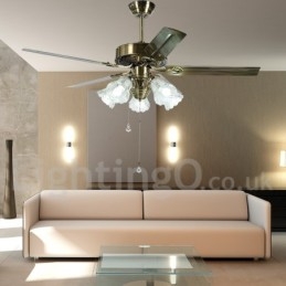 52“ Vintage-Deckenventilator im europäischen Stil