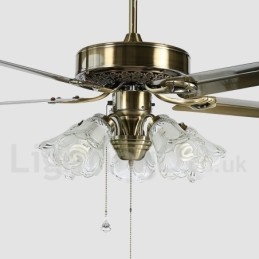 52“ Vintage-Deckenventilator im europäischen Stil