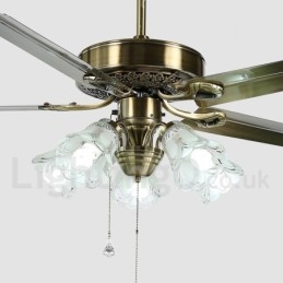 52“ Vintage-Deckenventilator im europäischen Stil