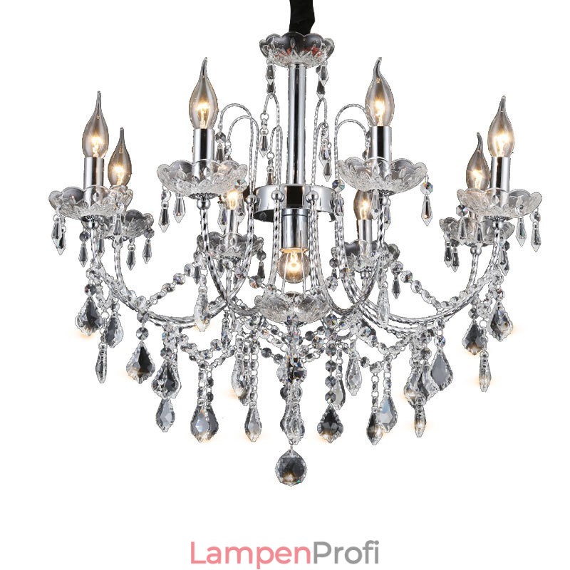 Elegant Crystal Chandelier with 9 Lights
