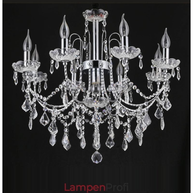 Elegant Crystal Chandelier with 9 Lights