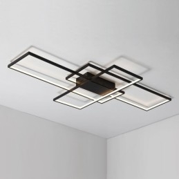 Moderne Deckenleuchte mit zeitgenössischer Aluminium-Malerei, bündige Wandleuchte mit Ferndimmer für Wohnzimmer, Schlafzimmer, kann auch als Wandleuchte verwendet werden