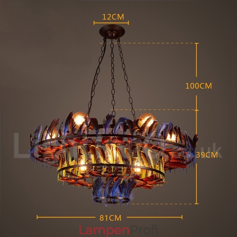 Retro Steel Lighting Store Pendelleuchte Kronleuchter