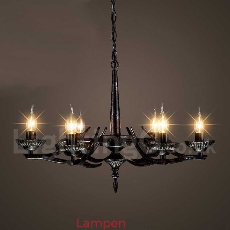 Pendelleuchte aus Stahl im Industriestil für Beleuchtungsgeschäfte