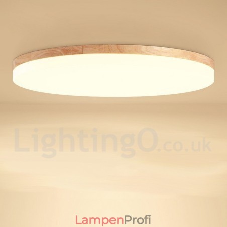 Nordische runde Deckenlampe, einfache, moderne Massivholzlampe, ultradünne Deckenlampe Nordische runde Deckenlampe, einfache, moderne Massivholzlampe, ultradünne Deckenlampe