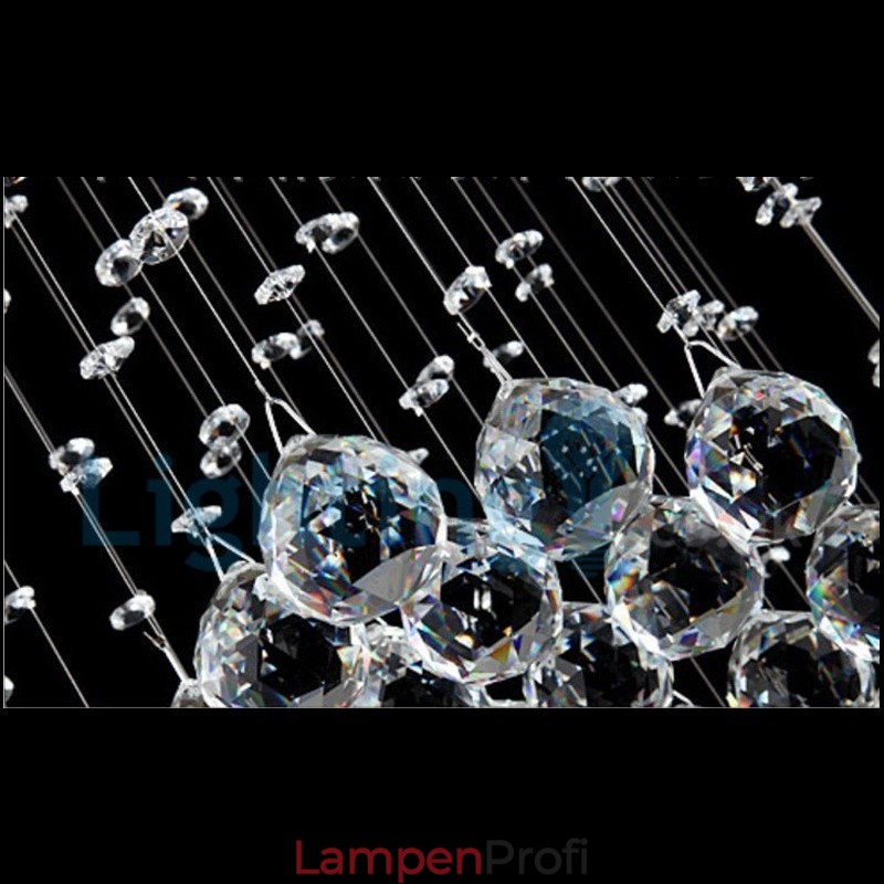 Moderne zeitgenössische Kronleuchter Unterputz Pendelleuchte Kristall Regentropfen Licht