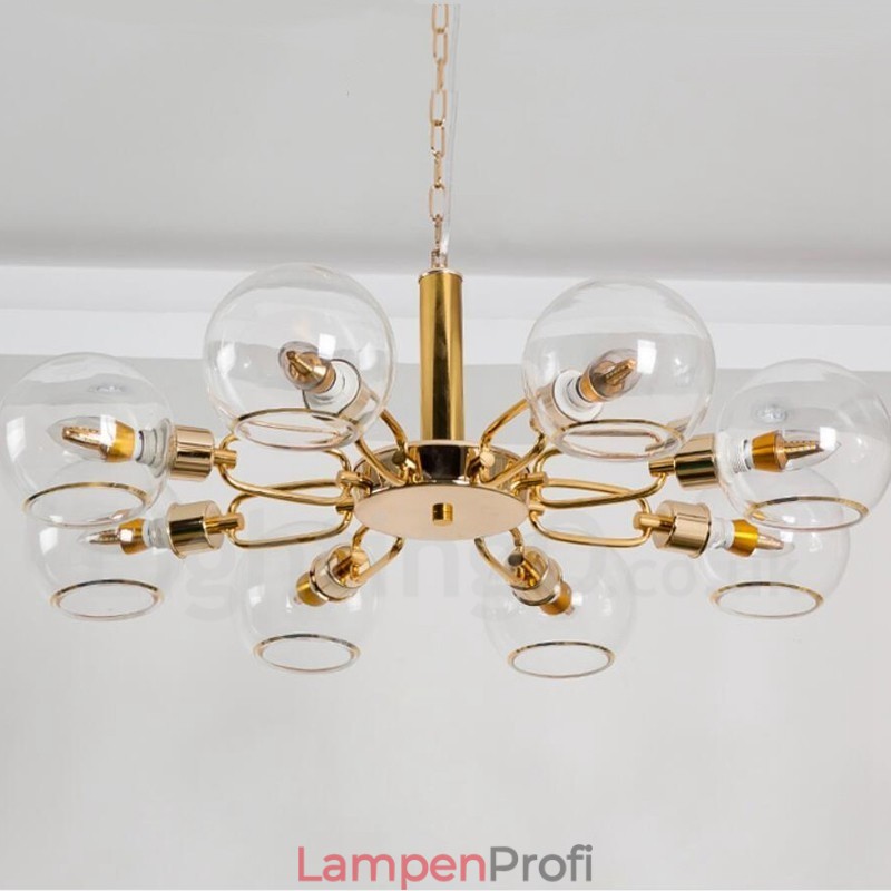 8 Lichter nordischer postmoderner kreativer magischer Glasbohnen-Kronleuchter