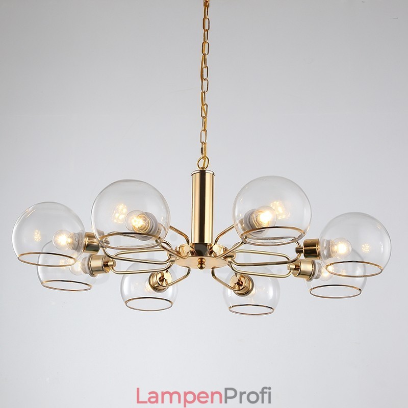 8 Lichter nordischer postmoderner kreativer magischer Glasbohnen-Kronleuchter