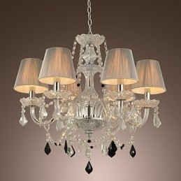 Kronleuchter Kristall Luxus Modern 1 Ebenen Wohnzimmer 6 Lichter