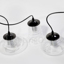 Einkopf-Glas-Pendelleuchte Cafe