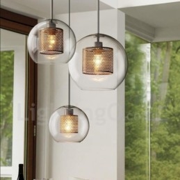 Moderne minimalistische nordische Stil Dekoration Café Glaskugel Einzelkopf Pendelleuchte