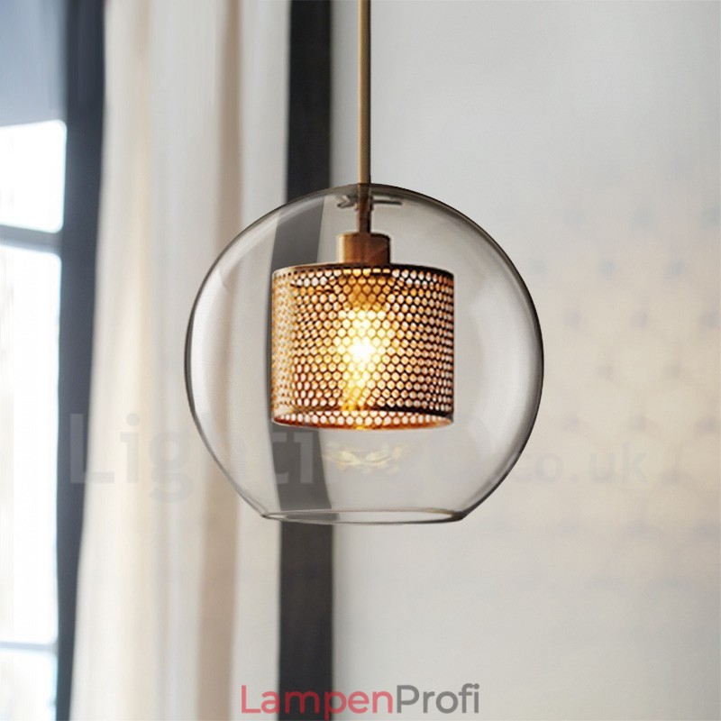Moderne minimalistische nordische Stil Dekoration Café Glaskugel Einzelkopf Pendelleuchte