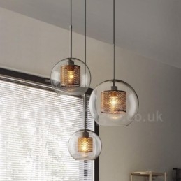 Moderne minimalistische nordische Stil Dekoration Café Glaskugel Einzelkopf Pendelleuchte