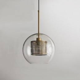 Moderne minimalistische nordische Stil Dekoration Café Glaskugel Einzelkopf Pendelleuchte