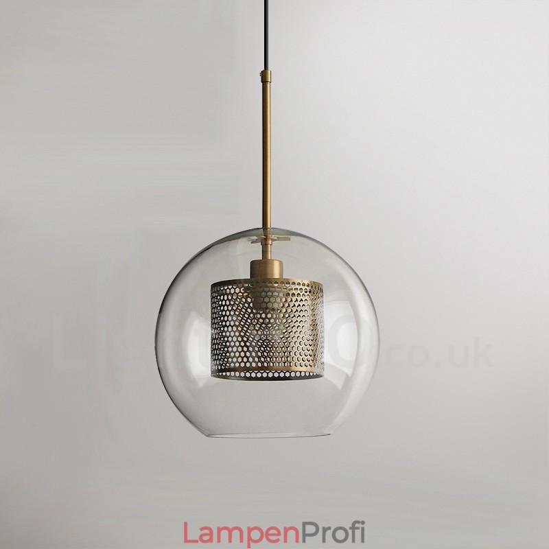 Moderne minimalistische nordische Stil Dekoration Café Glaskugel Einzelkopf Pendelleuchte