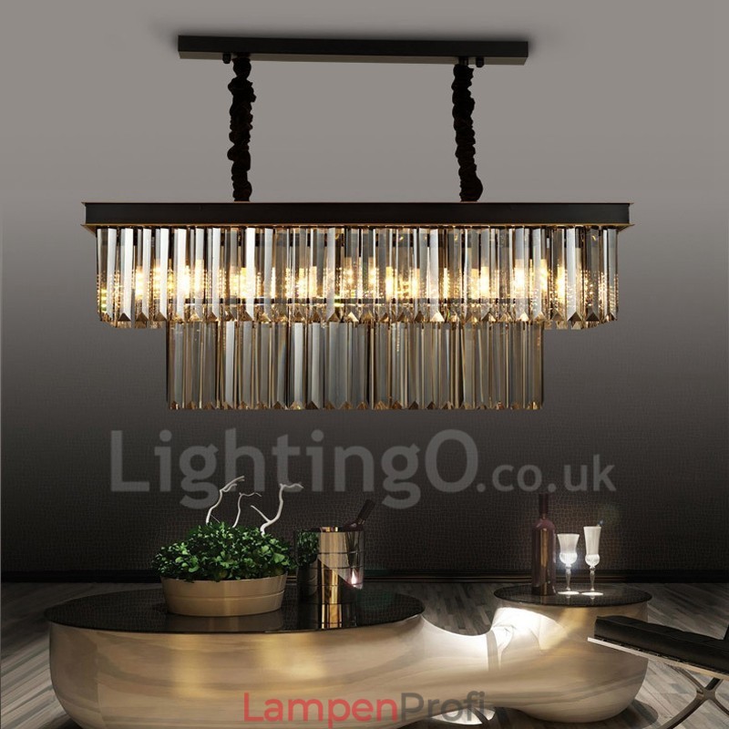 Retro Kristall Pendelleuchte Cafe Ausstellungshalle