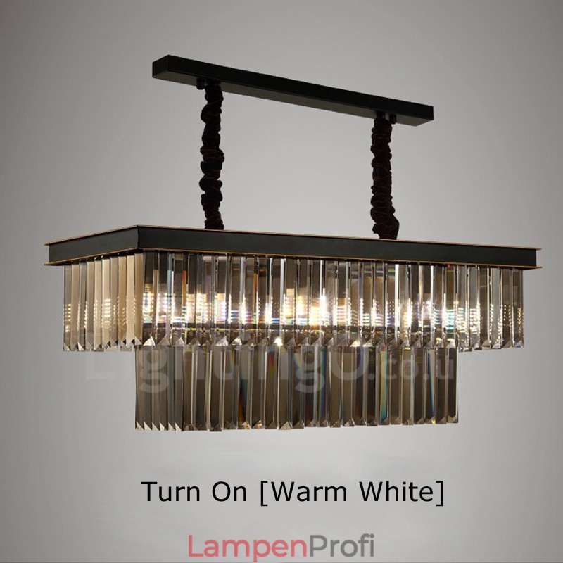 Retro Kristall Pendelleuchte Cafe Ausstellungshalle