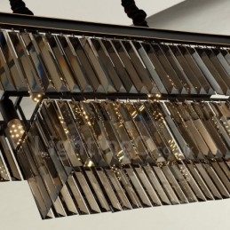 Retro Kristall Pendelleuchte Cafe Ausstellungshalle