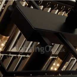 Retro Kristall Pendelleuchte Cafe Ausstellungshalle