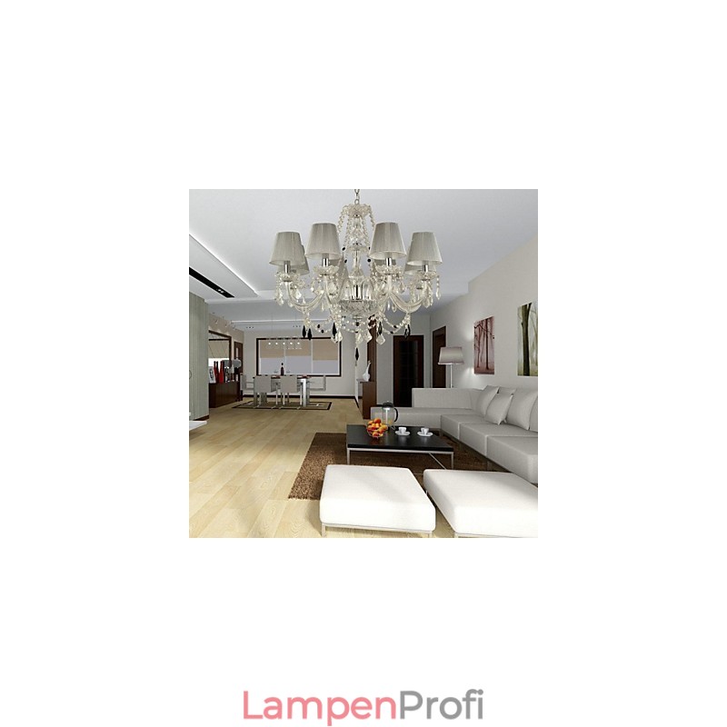 Kronleuchter Kristall Luxus Modern 1 Ebenen Wohnzimmer 6 Lichter