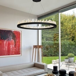 Kristall Pendelleuchte Mode Exquisite Kreis Design