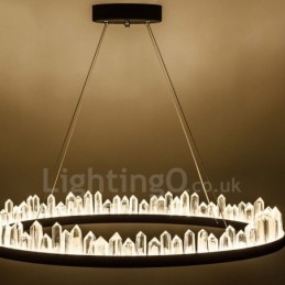 Kristall Pendelleuchte Mode Exquisite Kreis Design