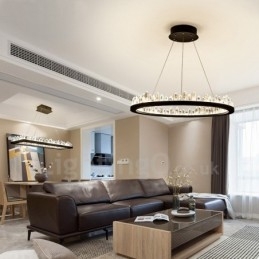 Kristall Pendelleuchte Mode Exquisite Kreis Design